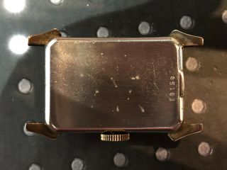 Vintage Bulova Men ' s Wristwatch art deco rare rose gold filled runs 8AH 17 jewel 6