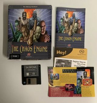 The Chaos Engine (pc - Dos,  1992) Big Box Windows Video Game 3.  5 " Floppy Rare