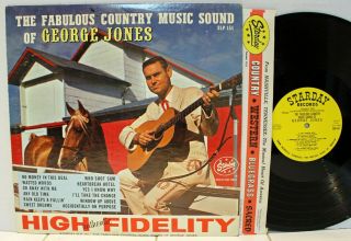 Rare Country Lp - George Jones - The Fabulous Country Music Sound Of George Jones
