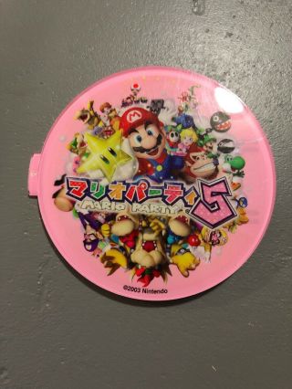 Club Nintendo Gamecube Mario Party 5 Logo Jewel Plate Top Rare Japan