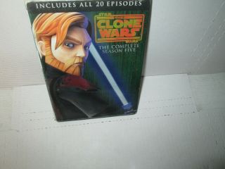 Star Wars Clone Wars - Season Five Rare Animated Dvd Box Set (3 Disc)