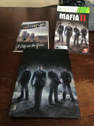 Mafia Ii 2 Collectors Edition Steelbook - Xbox 360 - Tested/vgc Rare