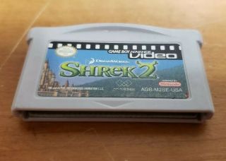 Game Boy Advance Video: Shrek 2 (nintendo Game Boy Advance,  2005) Gba Movie Rare