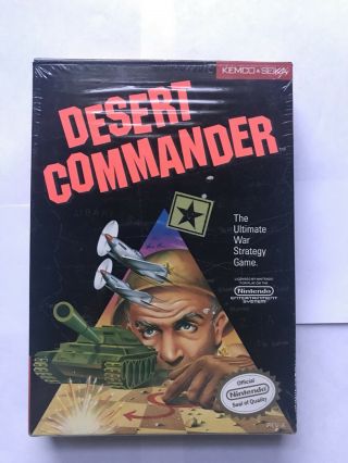 Desert Commander (nintendo Nes,  1989) Authentic 100 Cib Near Rare