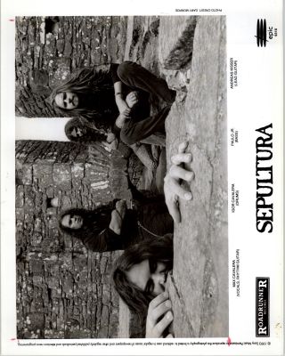 Rare Press Photo Of Sepultura A Heavy Metal Band