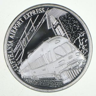 Rare Silver 20.  2 Grams Lufthansa Airport Express Bar.  999 Fine Silver 289