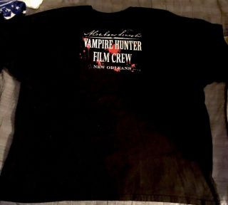 Abraham Lincoln Vampire Hunter Orleans Film Crew Tshirt Sz 3xl 2011 Rare