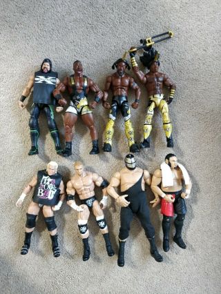 HUGE WWE Elite Figure Bundle & Authentic Scale Ring Mattel Rare WWF 4