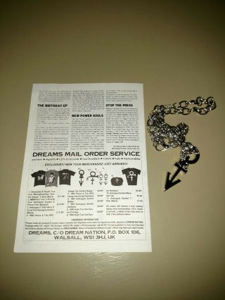 Prince Nude Tour Early Symbol Necklace NPG Rare Dream Factory 6