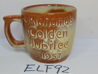 Vintage Frankoma Cup Oklahoma 