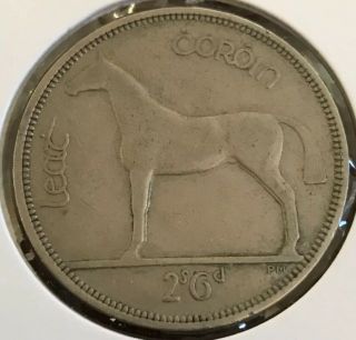 Ireland 1961 Mule Error Half Crown Irish Coin 2s6d Rare Collector Sought After