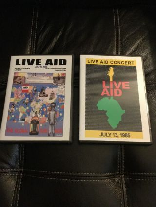 Live Aid Mtv Broadcast 7 - 13 - 1985 4 Dvd Set (very Rare)