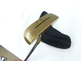 Rare Acushnet Golf Bullseye W - Flo 4a Slit Back Putter 34 " Right Hand