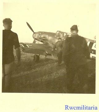 Rare Luftwaffe J.  G.  54 Pilot W/ Me - 109 Fighter Plane Mission Ready (2)