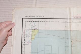 RARE WWII 2/1944 HUGE AAF Map Philippine Islands Jolly Roger JR2 - 009 2
