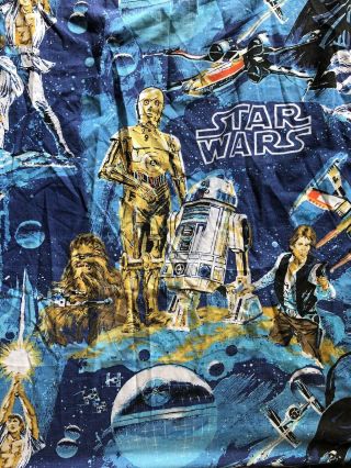Vintage Star Wars Bibb Twin Bedding Fitted Sheet Rare