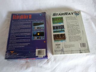 StarRay,  Starglider II - Vintage Commodore Amiga Games - 2 Rare Retail Boxes 2