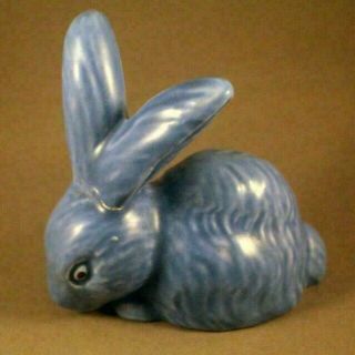 Very Rare Sweet Sylvac 1371 3.  5 " Nibbling Blue Bunny C.  1930 