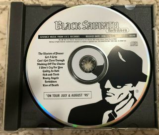 Black Sabbath Forbidden Cd Promo Advance Rare 1995 I.  R.  S.  Records