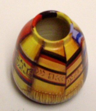 Pottery Vase By Luca Lulli Hand Painted Inca Style Blankets South America Rare 6
