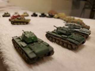 18 Dragon Models 1/144 Wwii German/russian Tanks Panzer,  Destroyer Rare 2002