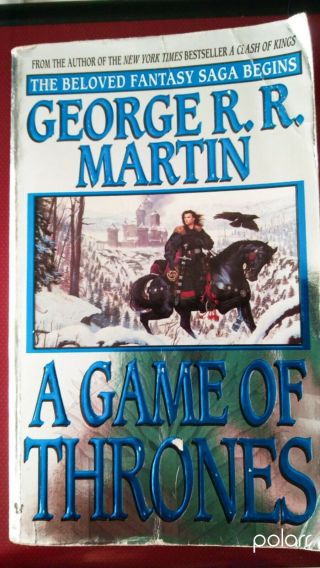 Signed - George R R Martin - A Game Of Thrones - Rare Blue Silver Foil Paperback