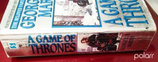 SIGNED - George R R Martin - A Game Of Thrones - Rare Blue Silver Foil Paperback 5