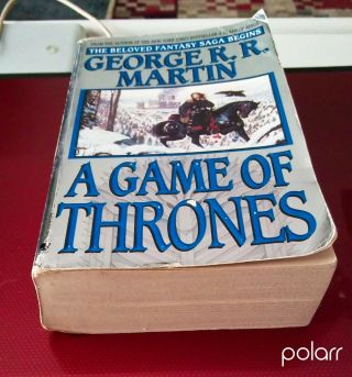 SIGNED - George R R Martin - A Game Of Thrones - Rare Blue Silver Foil Paperback 6