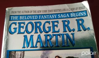 SIGNED - George R R Martin - A Game Of Thrones - Rare Blue Silver Foil Paperback 7