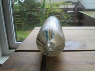 RARE Isle Of Wight Studio/Art Glass ' Iridaceae ' (The Iris) Torpedo Vase. 5