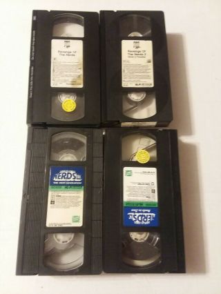 Revenge Of The Nerds 1 - 4 Vhs,  A Rare Find 3