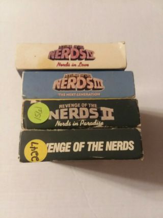 Revenge Of The Nerds 1 - 4 Vhs,  A Rare Find 6