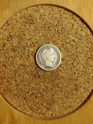 1915 S 10c Barber Dime 90 Silver Us Coin B229 Old (tuck) Rare Semi Key Date