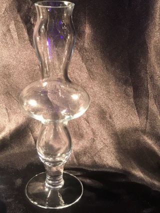 Vintage Art Glass Flower Vase Signed Nachtmann Blown Modern Rare Fine Decanter