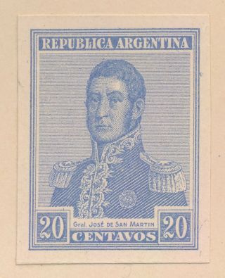 RARE ARGENTINA STAMPS 1917 Sc 239/246 SAN MARTIN IMPERF PROOFS TO 20p,  VF PAGE 3