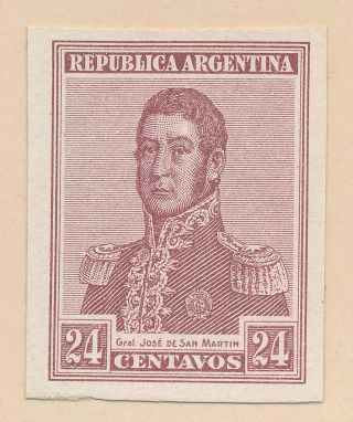 RARE ARGENTINA STAMPS 1917 Sc 239/246 SAN MARTIN IMPERF PROOFS TO 20p,  VF PAGE 4