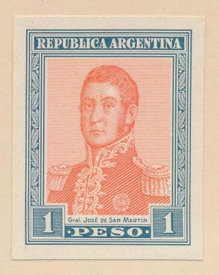 RARE ARGENTINA STAMPS 1917 Sc 239/246 SAN MARTIN IMPERF PROOFS TO 20p,  VF PAGE 7