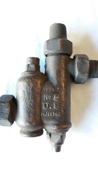Rare 3/4 No.  5 U.  S American Steam Injector/ Traction Engine/Boiler - (Detroit MI. ) 4