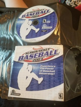 Vintage Season Ticket Baseball 2003 (pc Game Windows) Very Rare