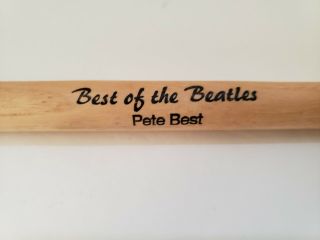 RARE BEST OF THE BEATLES,  PETE BEST Signed Autographed Drumstick An Estate Find 4