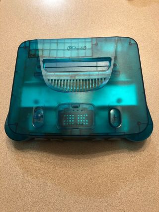 Nintendo 64 N64 Ice Blue Funtastic Console System Atomic Clear Rare Teal