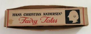 Rare Vintage Denmark Hans Christian Andersen Place Card Holders Box