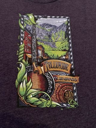 Rare Vintage 2013 Telluride Bluegrass Festival T - Shirt Xl -