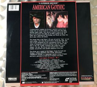 American Gothic Rare & OOP Horror Movie Vidmark Entertainment Laserdisc 2