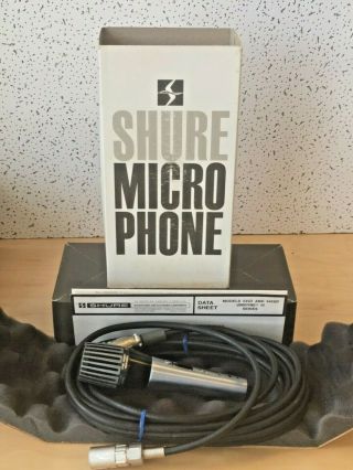 Rare Shure 548sd Unidyne Iv Microphone Great Box