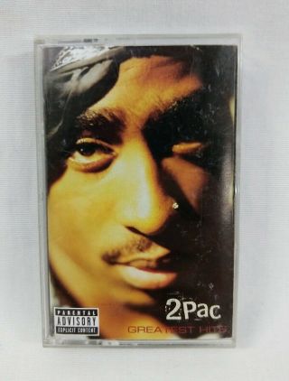 2pac Greatest Hits Cassette Tape Rare Hip Hop Death Row Records 1998 Usa