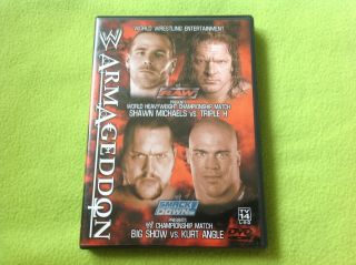 Armageddon Wwf Wwe Wrestling Dvd Rare 2002 Shawn Michaels Vs.  Hhh Smackdown Raw