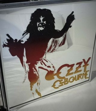Ozzy Osbourne " Diary Of A Madman " Rare 12x12 Carnival Mirror From The 1980s