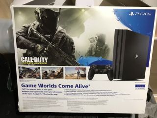 Sony Ps4 Pro 1tb Black Console Box Only Rare Call Of Duty Cod Official