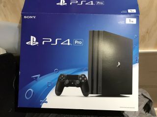 SONY PS4 Pro 1TB Black console BOX ONLY RARE Call Of Duty Cod Official 2
